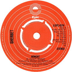 Sherbet Howzat USED VINYL 7INCH 45 RPM SINGLE STEREO