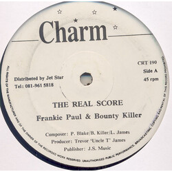 Frankie Paul / Bounty Killer The Real Score USED VINYL 12INCH