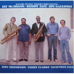 Sackville All Stars / Jay McShann / Buddy Tate / Jim Galloway / Don Thompson (2) / Terry Clarke Saturday Night Function Vinyl LP USED