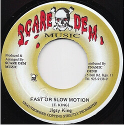 Jigsy King Fast Or Slow Motion USED VINYL 7INCH