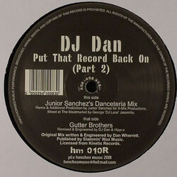 DJ Dan Put That Record Back On (Part 2) USED VINYL 12INCH
