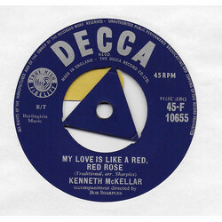 Kenneth McKellar My Love Is Like A Red, Red Rose Vinyl 7" USED