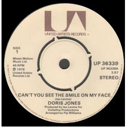 Doris Jones Cant You See The Smile On My Face / Time On My Hands USED VINYL 7INCH 45 RPM