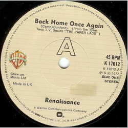 Renaissance (4) Back Home Once Again USED VINYL 7INCH 45 RPM