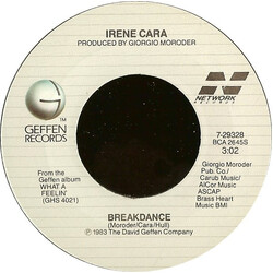 Irene Cara Breakdance / Cue Me Up USED VINYL 7INCH 45 RPM SINGLE