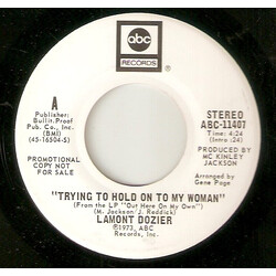 Lamont Dozier Trying To Hold On To My Woman USED VINYL 7INCH 45 RPM PROMO STEREO MONO