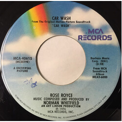 Rose Royce Car Wash / Water USED VINYL 7INCH 45 RPM REISSUE