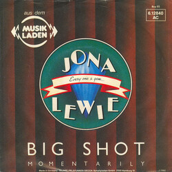 Jona Lewie Big Shot - Momentarily USED VINYL 7INCH 45 RPM SINGLE STEREO