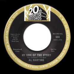 Al Martino My Side Of The Story / It's All Over But The Crying USED VINYL 7INCH 45 RPM PROMO