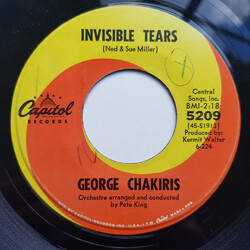 George Chakiris Invisible Tears / Not For Me USED VINYL 7INCH 45 RPM SINGLE