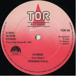 Frankie Paul Hi Miss USED VINYL 12INCH