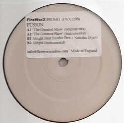 Fusion (5) The Greatest Show / Alright USED VINYL 12INCH PROMO WHITE LABEL