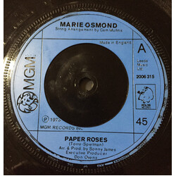 Marie Osmond Paper Roses USED VINYL 7INCH 45 RPM SINGLE
