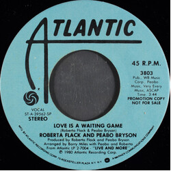 Roberta Flack / Peabo Bryson Love Is A Waiting Game USED VINYL 7INCH 45 RPM SINGLE PROMO