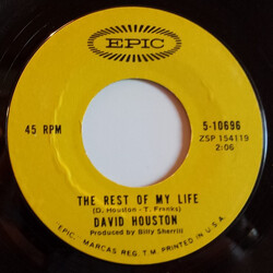 David Houston The Rest Of My Life / A Woman Always Knows USED VINYL 7INCH 45 RPM SINGLE STYRENE
