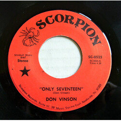 Don Vinson Only Seventeen / Adrian McCarthy USED VINYL 7INCH 45 RPM