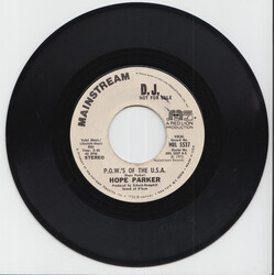 Hope Parker P.O.W.'s Of The U.S.A USED VINYL 7INCH 45 RPM SINGLE PROMO