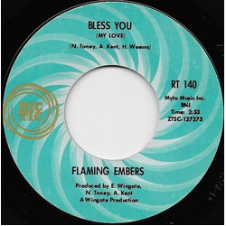 Flaming Ember / Al Kent (2) Bless You (My Love) / Bless You (My Love) Instrumental USED VINYL 7INCH 45 RPM SINGLE STYRENE MONO