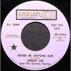 Denny Lee (2) / The Country Express (2) Never Be Anyone Else USED VINYL 7INCH 45 RPM PROMO