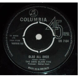 The Dave Clark Five Glad All Over USED VINYL 7INCH 45 RPM SINGLE