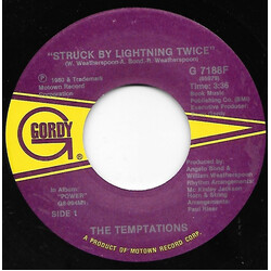 The Temptations Struck By Lightning Twice USED VINYL 7INCH 45 RPM SINGLE
