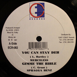 Merciless / Spragga Benz / Sanchez You Can Stay Deh / Gimme The Bible / Do It For Love USED VINYL 12INCH 45 RPM