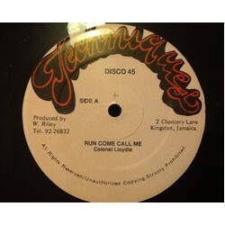 Colonel Lloydie Run Come Call Me USED VINYL 12INCH