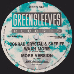 Conrad Crystal / Sheriff (4) / Lucan Scissors / Tony Dutchie Waan More / Mystic Lover USED VINYL 12INCH