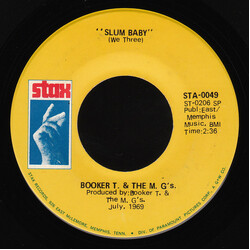Booker T & The MG's Slum Baby / Meditation USED VINYL 7INCH 45 RPM