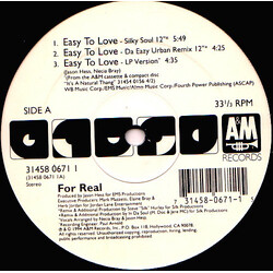 For Real Easy To Love USED VINYL 12INCH 33 S RPM