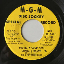 The Kirby Stone Four You're A Good Man Charlie Brown USED VINYL 7INCH 45 RPM SINGLE PROMO