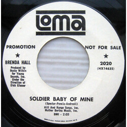 Brenda Hall (2) Soldier Baby Of Mine USED VINYL 7INCH SINGLE PROMO