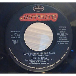 Tom T. Hall Love Letters In The Sand USED VINYL 7INCH 45 RPM PROMO