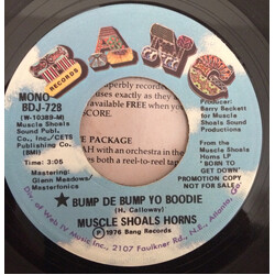 Muscle Shoals Horns Bump De Bump Yo Boodie USED VINYL 7INCH 45 RPM SINGLE PROMO STEREO MONO