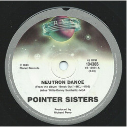 Pointer Sisters Neutron Dance USED VINYL 7INCH 45 RPM SINGLE
