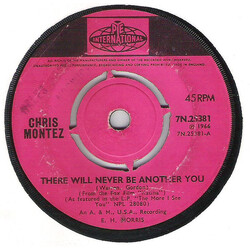 Chris Montez There Will Never Be Another You USED VINYL 7INCH 45 RPM SINGLE