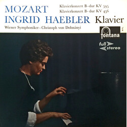 Wolfgang Amadeus Mozart / Ingrid Haebler / Wiener Symphoniker / Christoph von Dohnányi Klavierkonzert B-Dur KV 595, Klavierkonzert B-Dur KV 456 Vinyl 