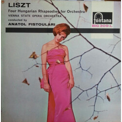 Franz Liszt / Orchester Der Wiener Staatsoper / Anatole Fistoulari Four Hungarian Rhapsodies Vinyl LP USED