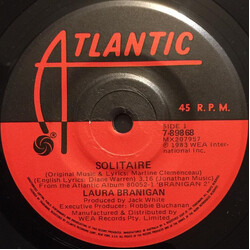 Laura Branigan Solitaire USED VINYL 7INCH 45 RPM SINGLE