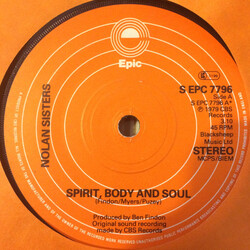 The Nolans Spirit, Body And Soul USED VINYL 7INCH 45 RPM