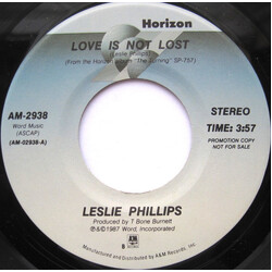 Leslie Phillips Love Is Not Lost USED VINYL 7INCH 45 RPM SINGLE PROMO