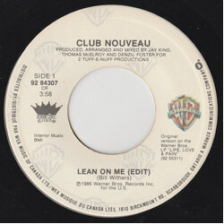 Club Nouveau Lean On Me VINYL 7" USED