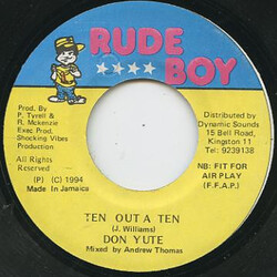 Don Yute Ten Out A Ten USED VINYL 7INCH 45 RPM