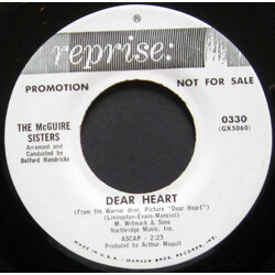McGuire Sisters Dear Heart USED VINYL 7INCH 45 RPM PROMO