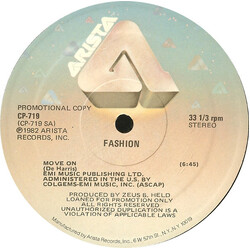 Fashion Move On USED VINYL 12INCH 33 S RPM PROMO