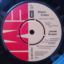 Jesse Green Disco Crazy USED VINYL 7INCH 45 RPM