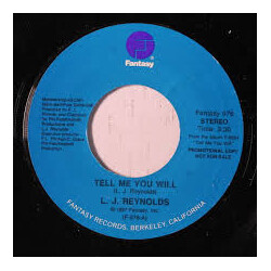 LJ Reynolds Tell Me You Will USED VINYL 7INCH 45 RPM SINGLE PROMO STEREO