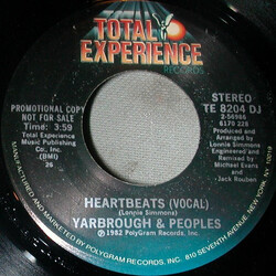 Yarbrough & Peoples Heartbeats USED VINYL 7INCH 45 RPM PROMO