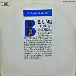 B.B. King Live At The Regal VINYL LP - Stereo Japan