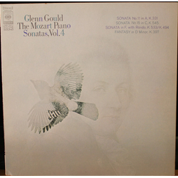 Glenn Gould Wolfgang Amadeus Mozart The Mozart Piano Sonatas, Vol. 4 VINYL LP - Stereo